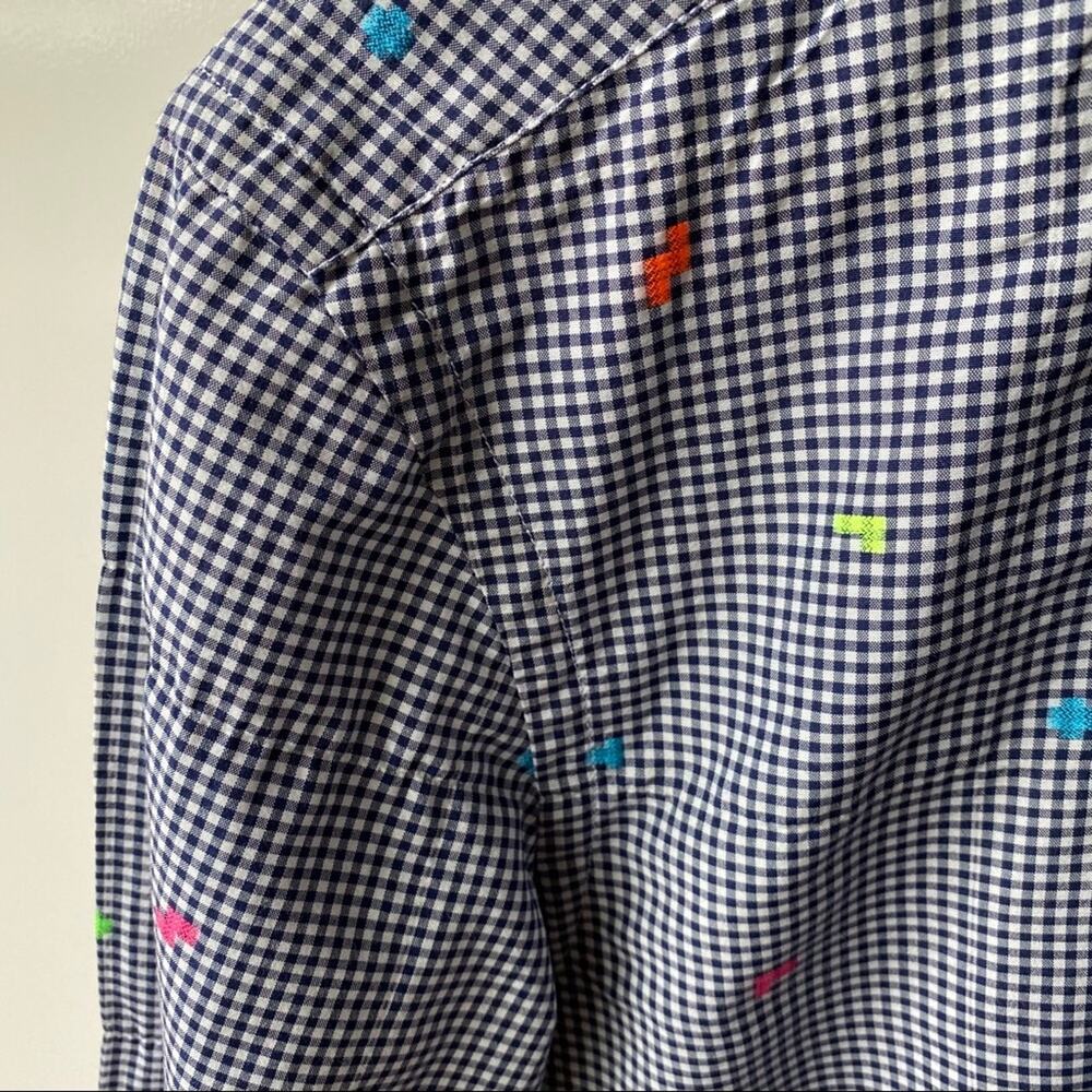 Manuel Ritz Button Down Check L/S Shirt Blue 40 - Picture 7 of 9